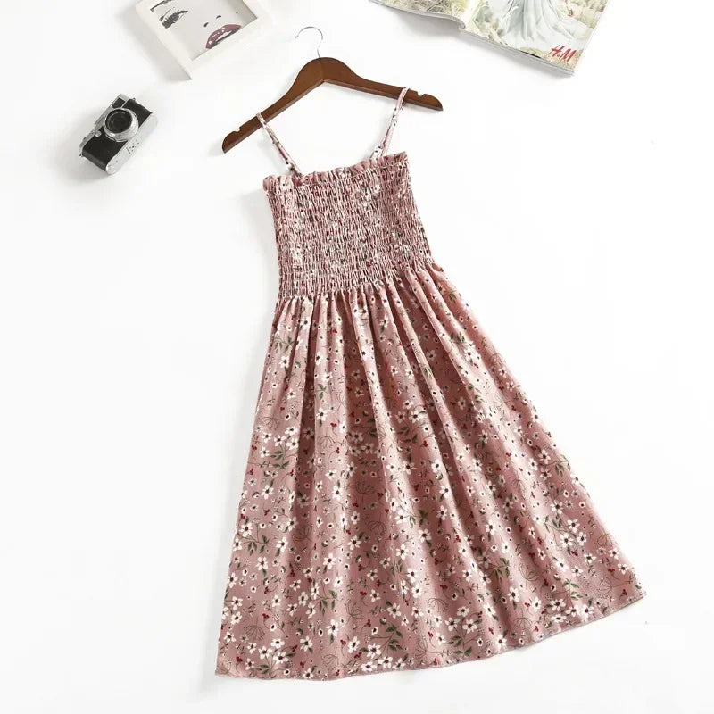 Summer Chiffon Camisole Sleeveless Dress Women Mini Dresses Fashion