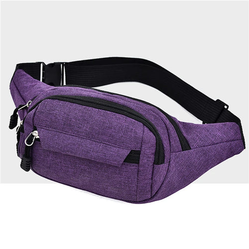 Waist Packs Waterproof Outdoor Sports Bag Unisex Canvas Pouch Fanny