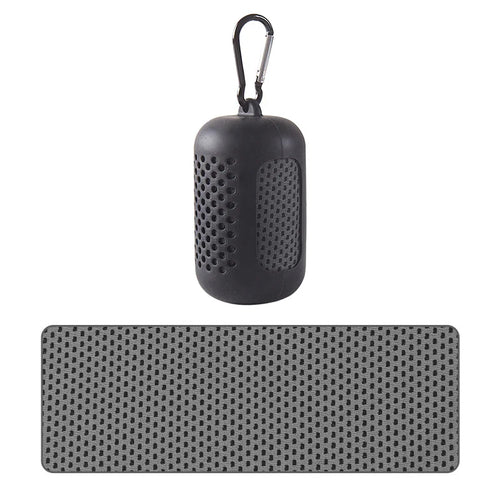 Portable Circular Silicone Wrapped Cold Towel Cooling Towel Quick