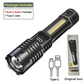 Portable Rechargeable High Power LED Flashlights With Display Screen