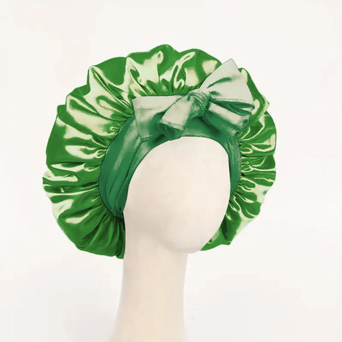Satin Silk Hair Bonnet | Adjustable Tie Band | Sleep Bonnet for Women
