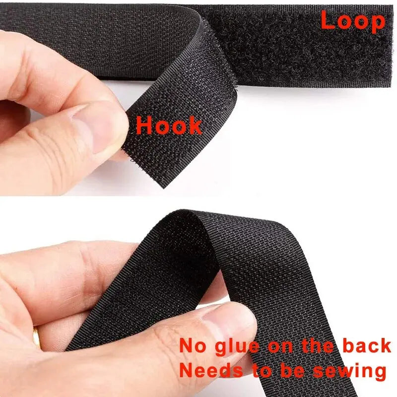 10M/Pair Hook and Loop Tape Nylon Heavy Duty Sticky Strips Reusable