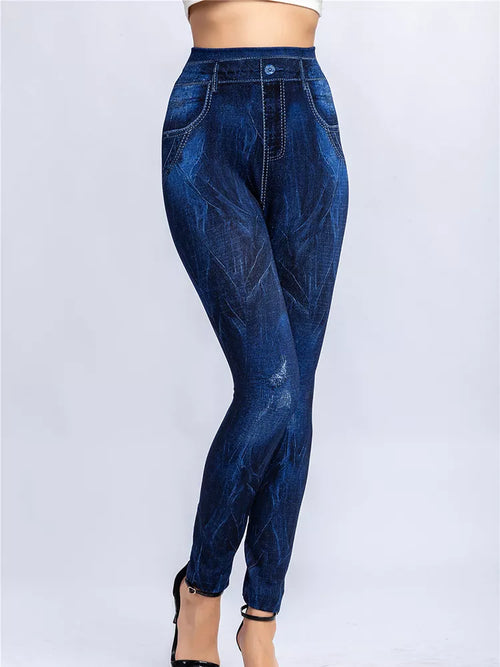 CUHAKCI Sexy Gym Leggins High Waist Elastic Butterfly Pritned Pencil