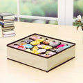 6/7/8/24 Grid Storage Box Beige Underwear Storage Box Four Piece Sock