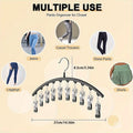 1/2/3PCS  Legging Organizer for Closet, Pants Hangers with10 Clips