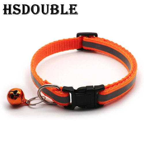 2Pcs/Pack 12 Colors Reflective Adjustable Cats And Small Dogs Collars