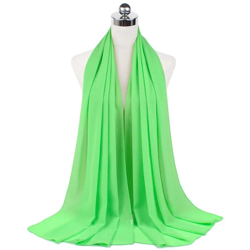 Women Muslim Chiffon Hijab Shawls Scarf Modal Cotton Jersey Hijabs