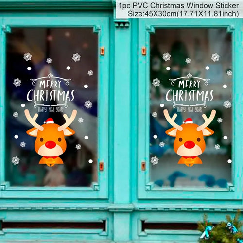 Christmas Window Stickers Christmas Wall Sticker Kids Room Wall Decals