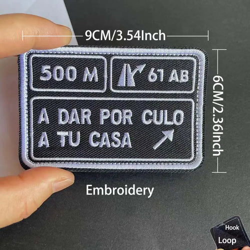 Infrared Reflective Patch Spanish Flag,Burgundy Cross Emblem Applique