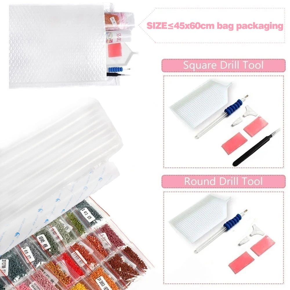 HUACAN Customizable Diamond Mosaic With Your Own Photo Diamond