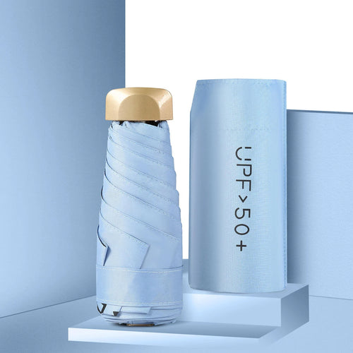 Mini Sunumbrella pocket Umbrella Vinyl folding UV protection sunshade