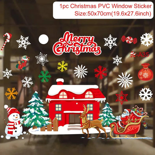 Christmas Window Stickers Christmas Wall Sticker Kids Room Wall Decals
