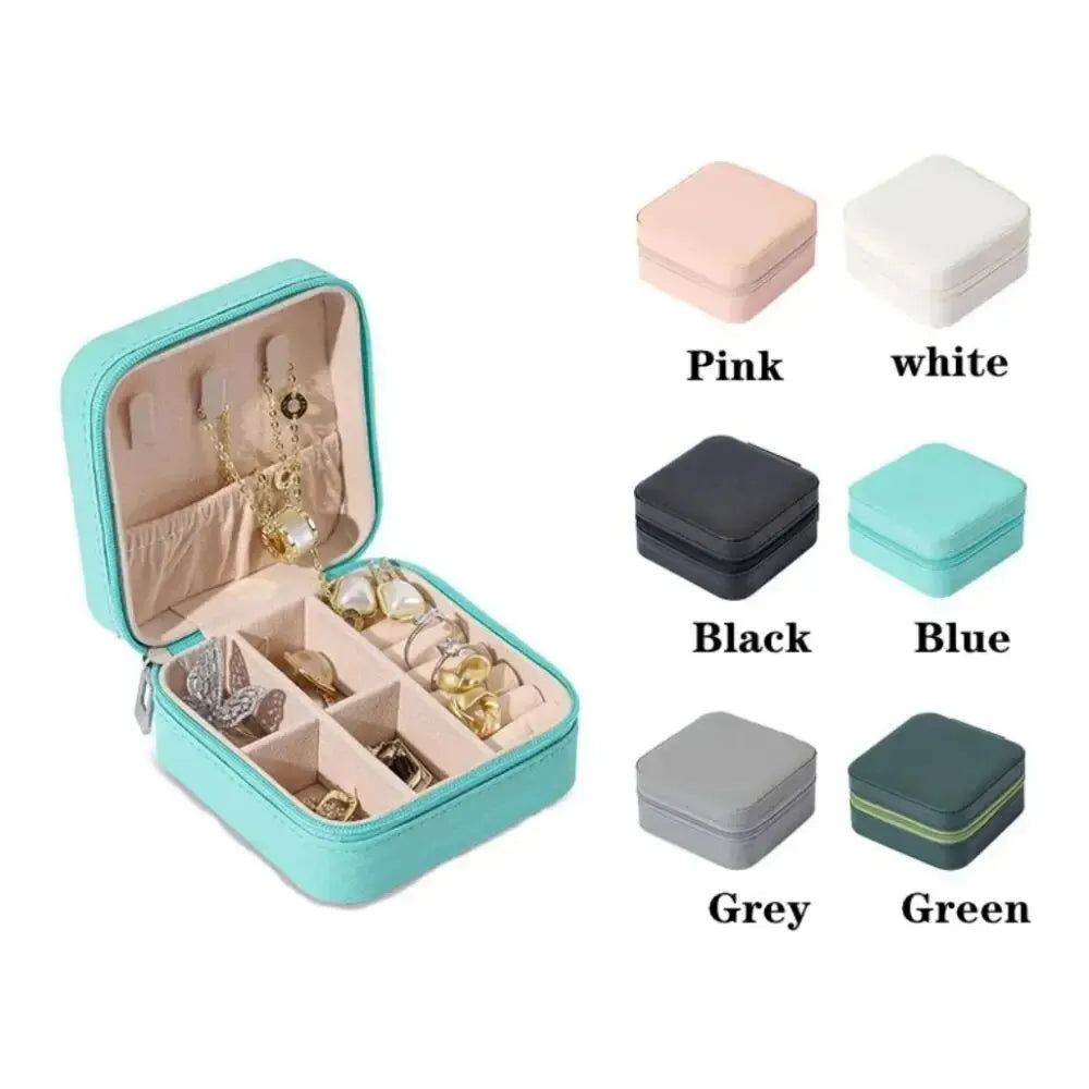 Mini Jewelry Storage Box Portable Home Travel Earrings Necklace