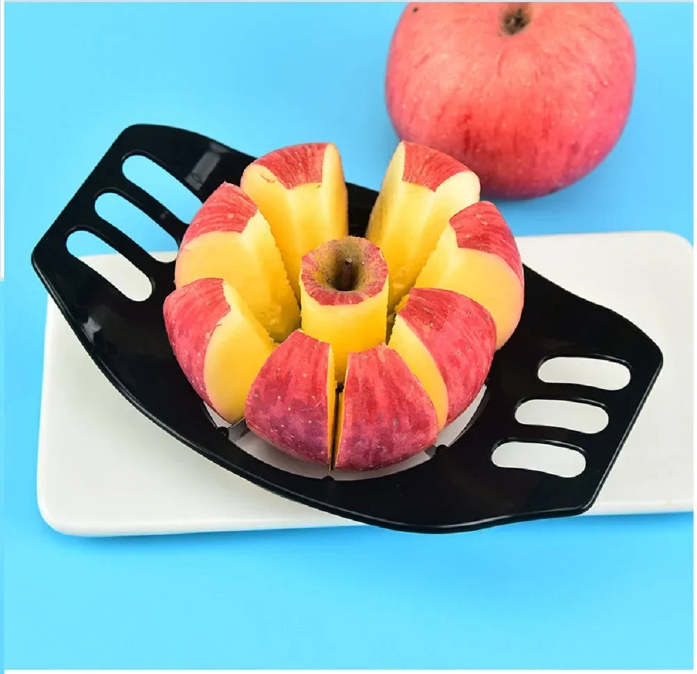 Kitchen Gadgets Plastic Apple Cutter Stainless Steel Slicer Fruit
