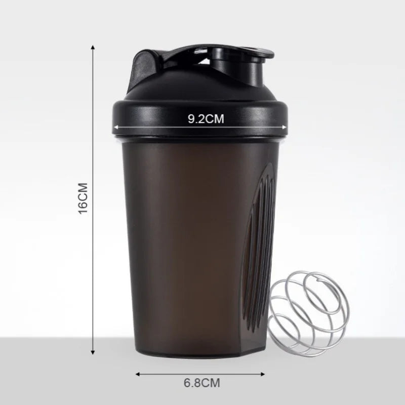 400ML Blender Shaker Bottle with Scale Protein Shakes Leakproof for