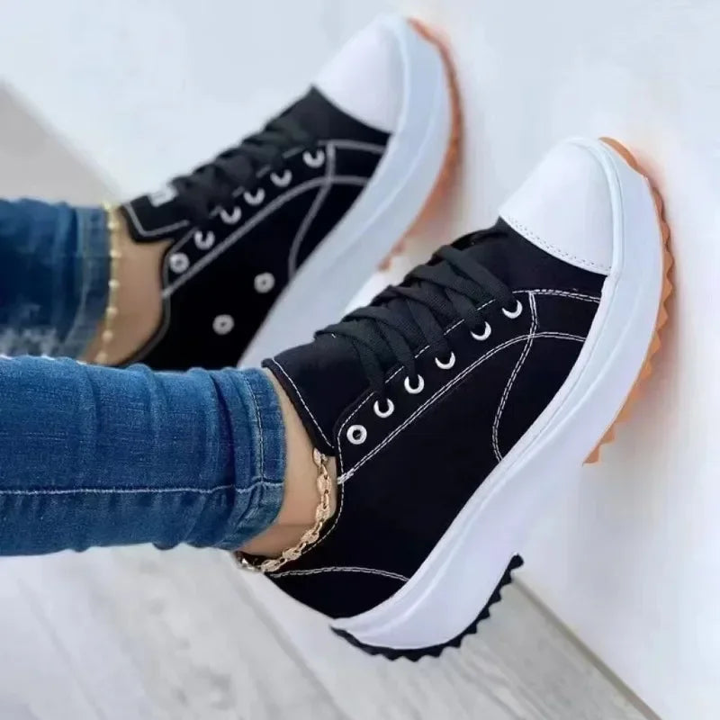 Women's New Casual Single Shoes for Women 2024 Autumn Summer Round