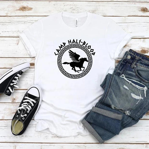 Camp Half Blood T Shirts Fall Training Camp Game Tshirt Halloween