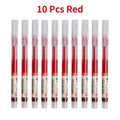10Pcs/set High Quality Needle Type Gel Pens Straight Liquid Ballpoint