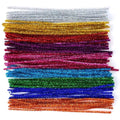 100PCS Colorful Chenille Stem Twisted Rod Wool Root Fluffy Bar Iron