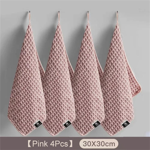 1/4pc Coffee Bar Barista Cleaning Towel Super Absorbent Microfiber