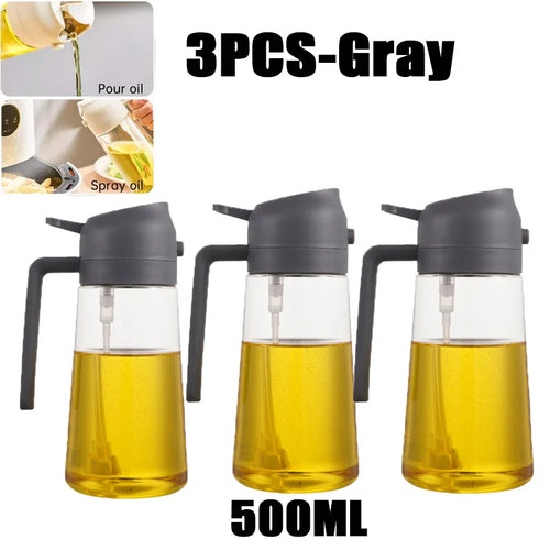 200/300/500ml Oil Spray Bottle BBQ Cooking Olive Oil Sprayer Plastic