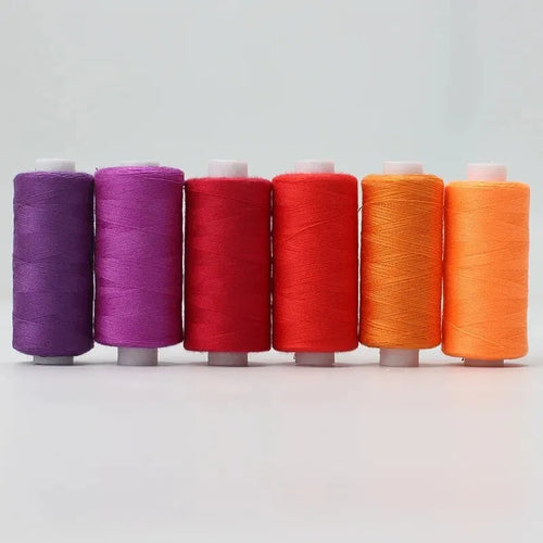 24 Color Sewing Thread 100 Polyester Yarn Sewing Thread Roll Machine
