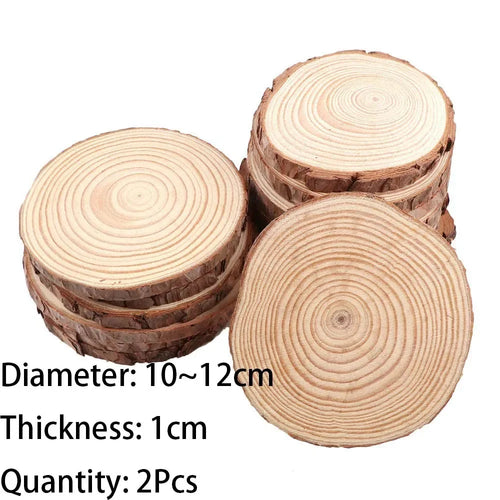3-16CM/1-10pcsThick Natural Pine Round Unfinished Wood Slices Circles