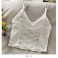 Womens Tops Sexy Tank Top Women Built in Bra Solid Color Camis for