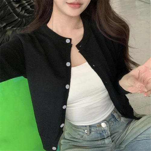 Alobee Red Cardigan Knit Early Autumn Women Clothes New 2024 Outdoor