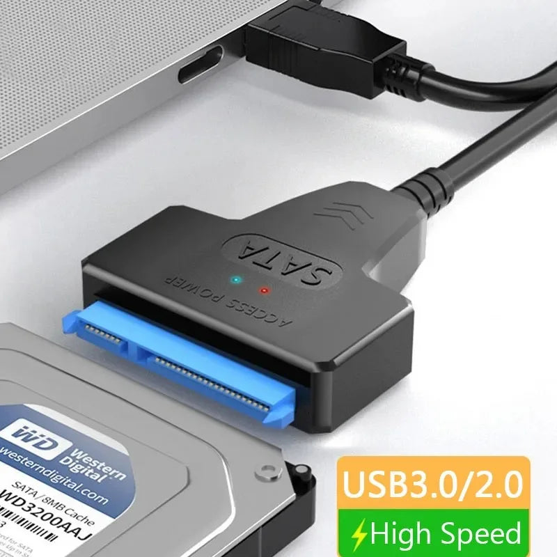 USB 3.0 TO SATA 2.5 Inch SSD HDD Hard Drive Adapter For Laptop Desktop