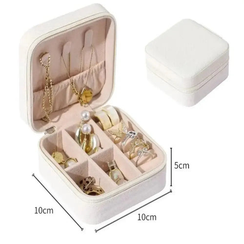 Mini Jewelry Storage Box Portable Home Travel Earrings Necklace