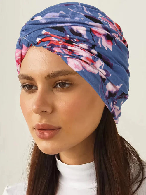 2024 New Leopard Print Women Hijabs Turban Hats Head Wraps Soft