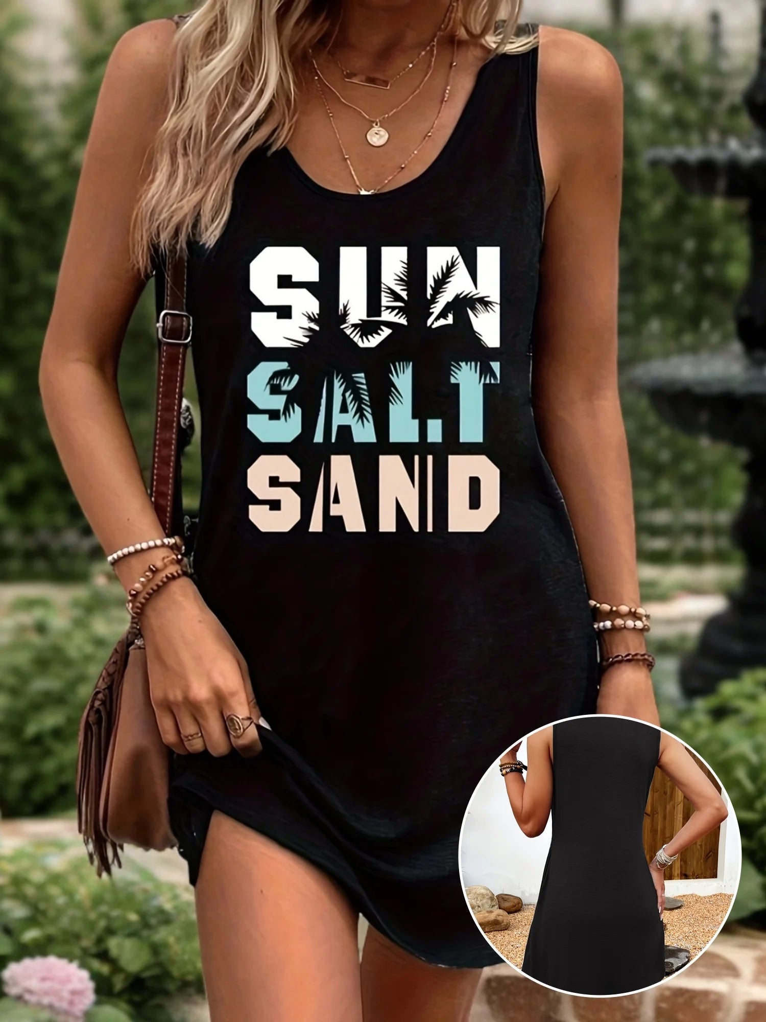 Women's Summer Sleeveless Tank Top Dress Sexy Women's summer loose
