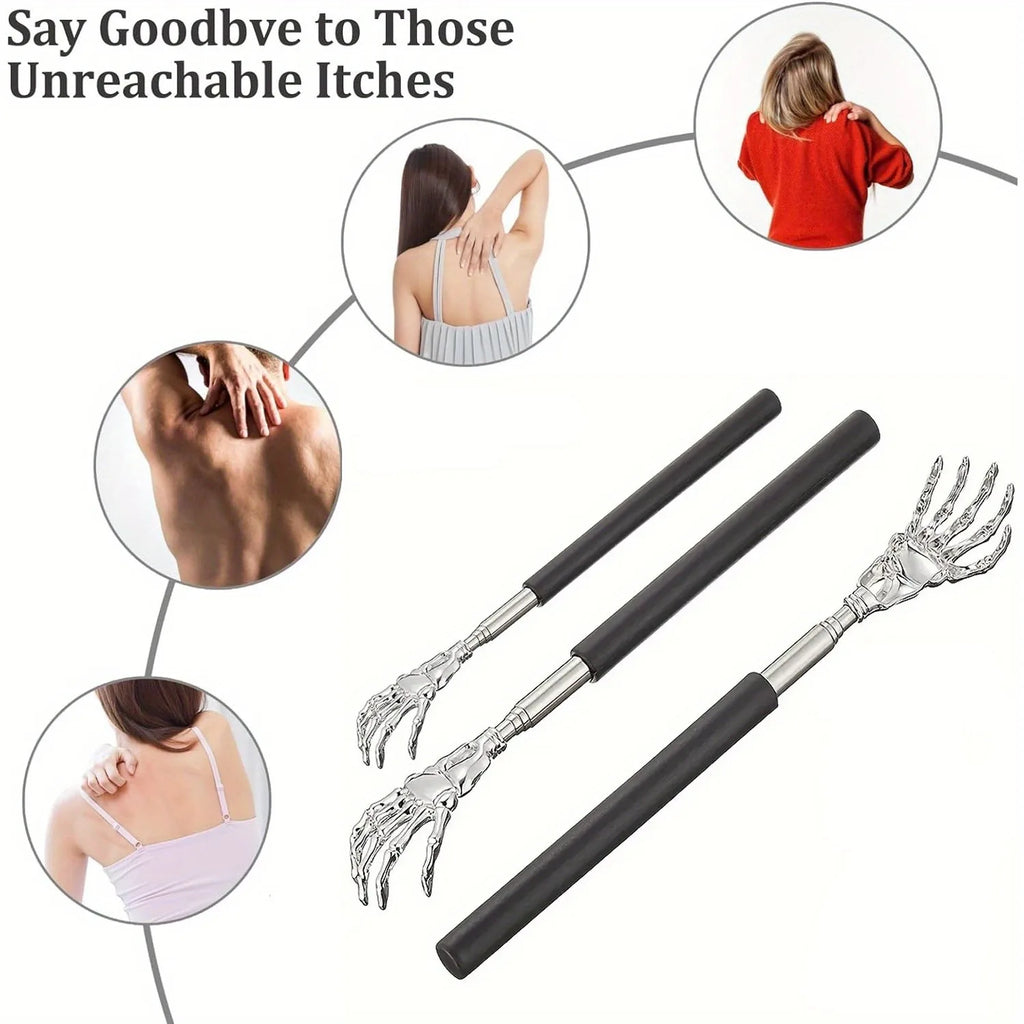 Portable Extendable Back Scratcher Stainless Steel Telescoping Back