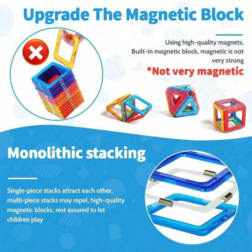 Magnetic Building Blocks DIY Magnets Toys medium size STEM Toys