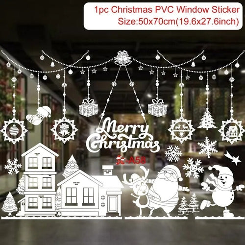 Christmas Window Stickers Christmas Wall Sticker Kids Room Wall Decals