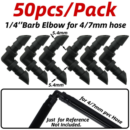 1-50pcs Barbed Connectors Irrigation Fittings Drip Irrigation Barbed