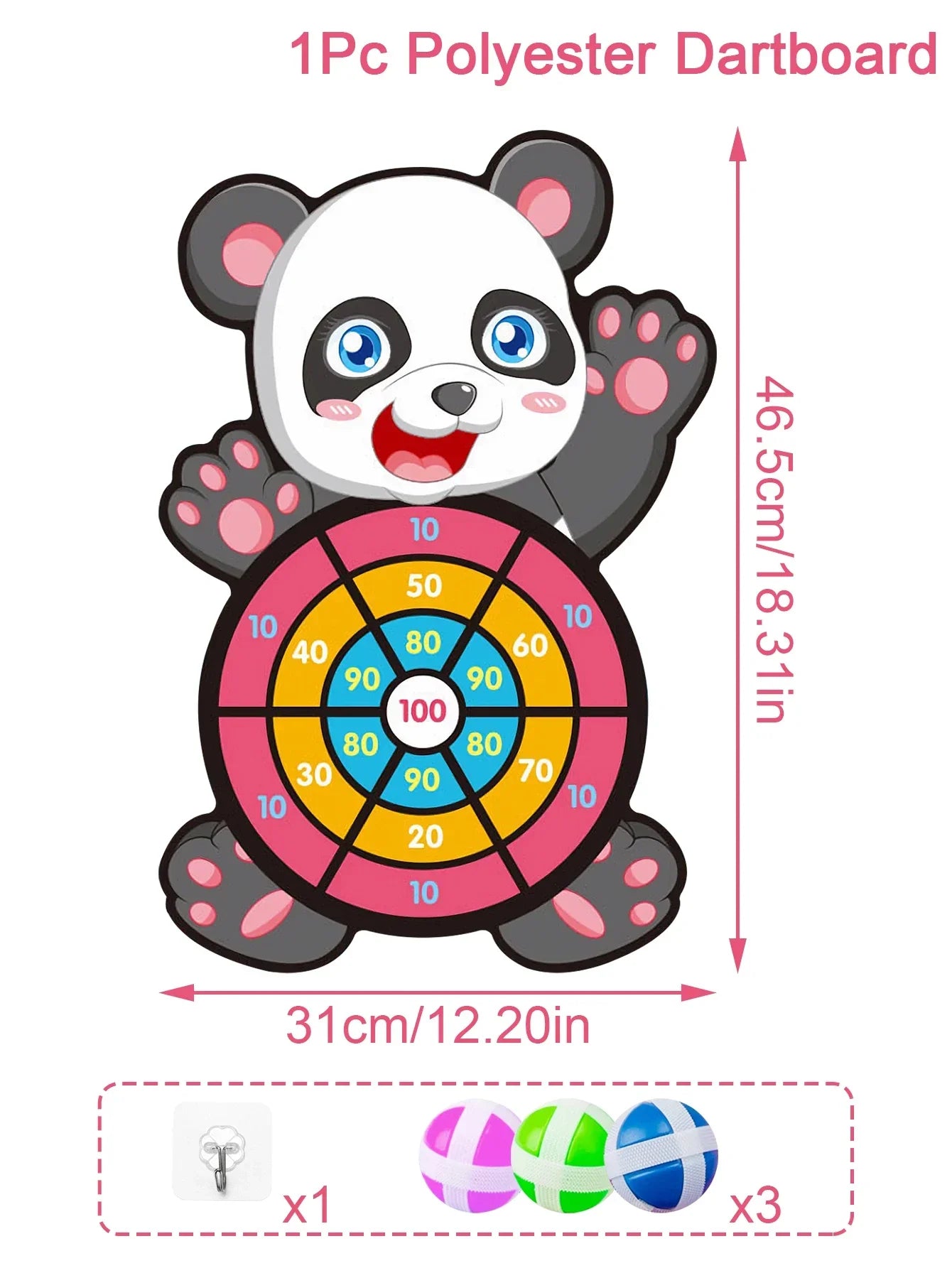 Jungle Animal Dart Plate Board Panda Safari Birthday Party Favors Kids