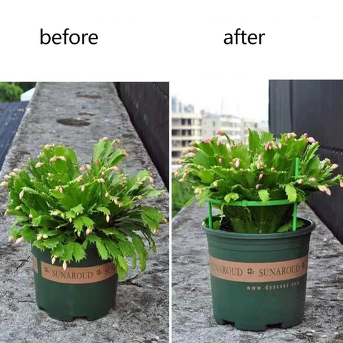 2/4Packs Plant Support Stake Stackable Garden Flower Support, Plant