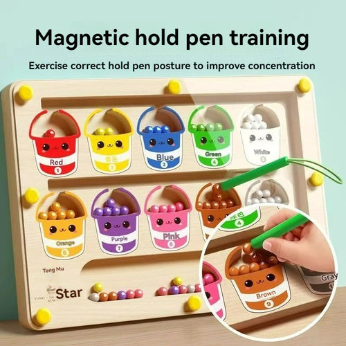 Children's Magnetic Maze Walking Ball Baby Concentration Training,