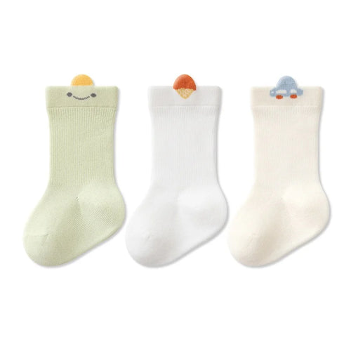 3Pairs/set Newborn Baby Socks For Girls Boys High Quality Cotton