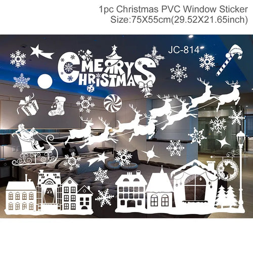 Christmas Window Stickers Christmas Wall Sticker Kids Room Wall Decals