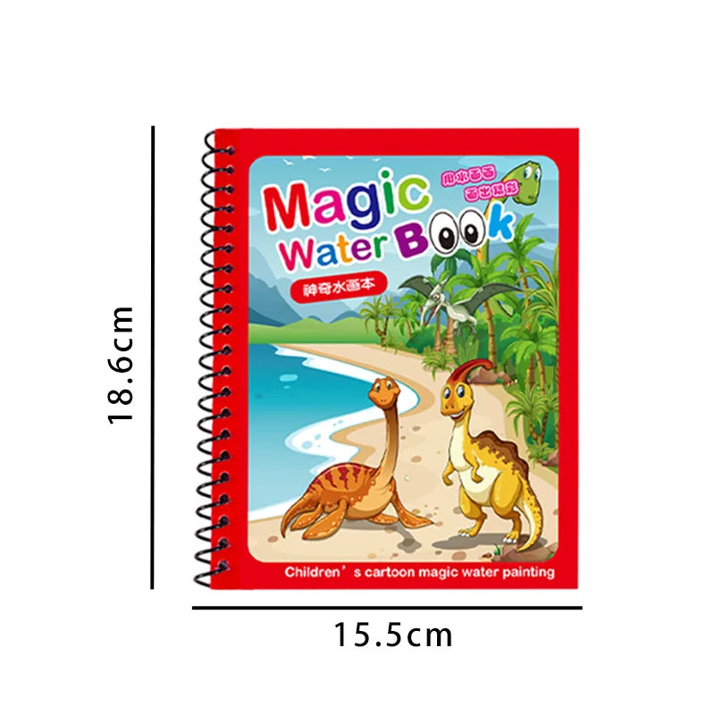 1P Reusable Water Drawing Book - Mess-Free Magic Painting Pad with
