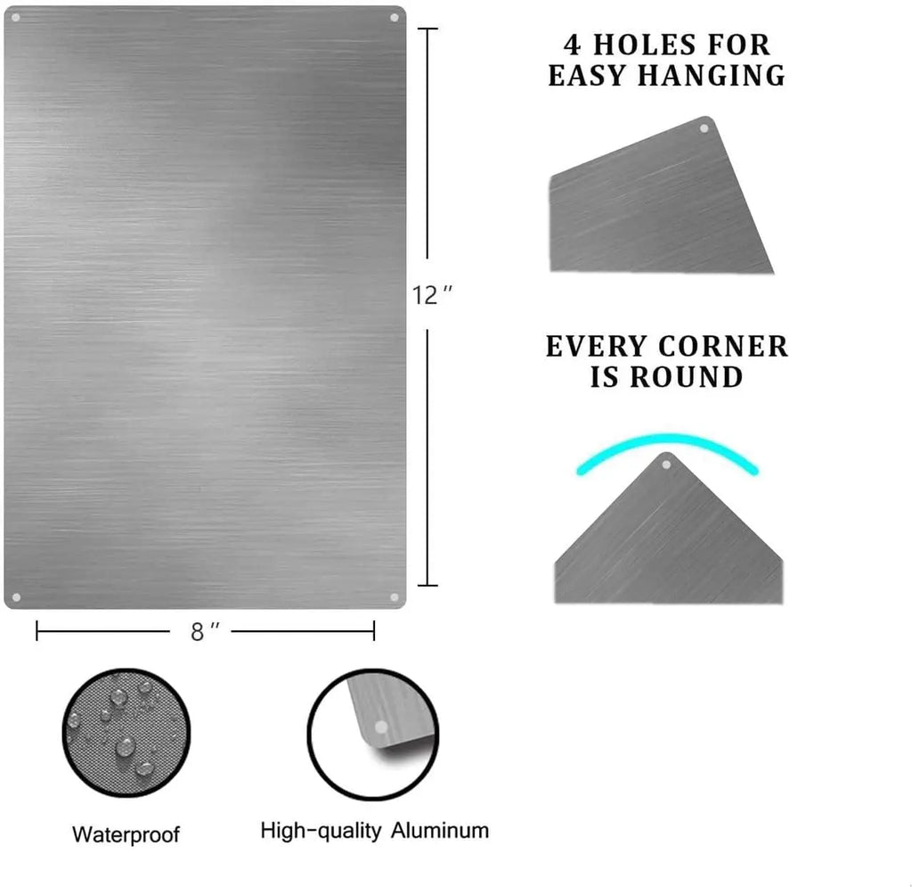 Instant Alert Alarm Sign -  Iron Wall Decor,  , Red with White Icons,