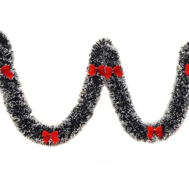 2M Christmas Eve Decoration Bar Tops Ribbon Garland Christmas Tree
