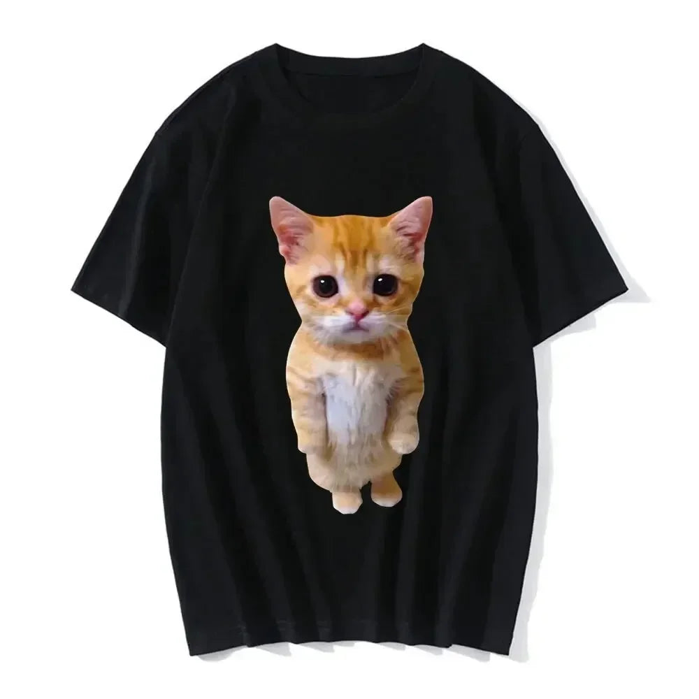 Funny Cat 3D Print Women Casual Oversized T-Shirt Women Men Harajuku T