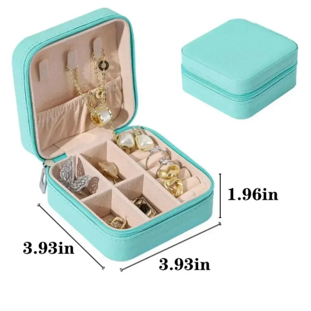 Mini Jewelry Storage Box Portable Home Travel Earrings Necklace
