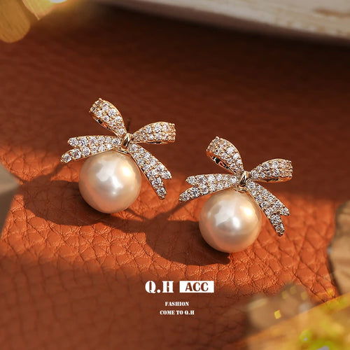 French Sweet Personality Pearl Simple And Small Design Sense Full Of