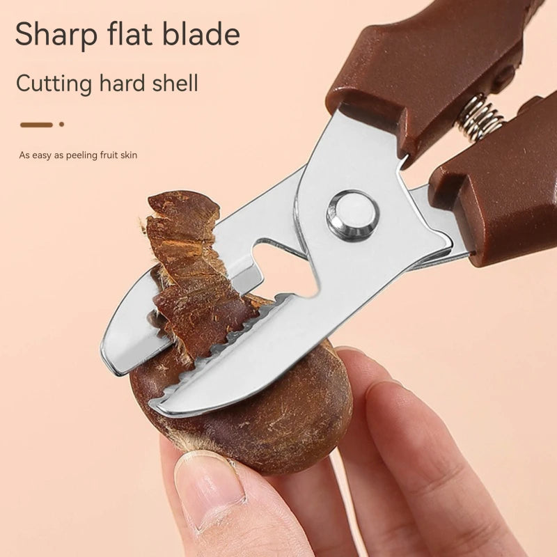 Multipurpose Chestnut Scissors Peeler Chestnut Shell Peeling and