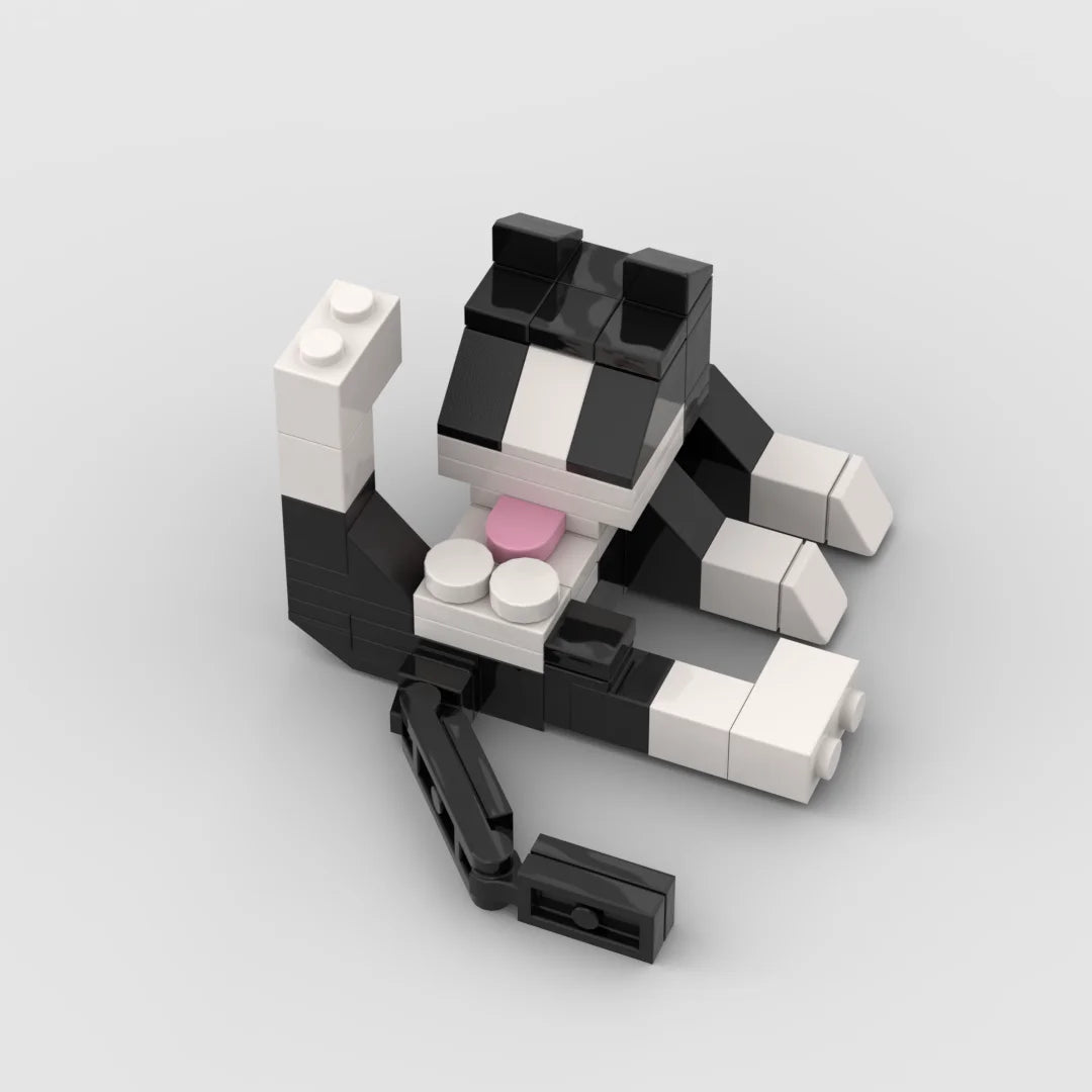 Animal Series 62Pcs MOC Bricks Cat Figires DIY Building Blocks Kids